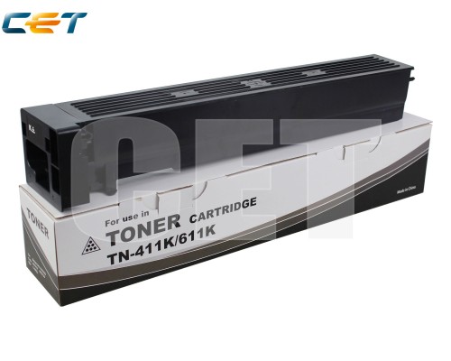 Тонер-Картридж TN-411K/TN-611K для Konica MINOLTA Bizhub C451/C550/C650 (CET) Black, 690г, 45000 стр., CET7256