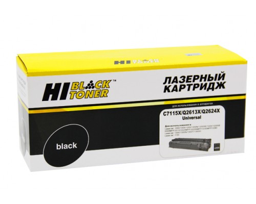 Картридж HP C7115X / Q2624A / Q2613X для LaserJet 1000/1005/1200/1220/3330/ 3380/1150/1300 (Hi-Black)