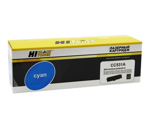 Картридж HP CC531A/CE411/CF381/718 Cyan для LaserJet Color CP2025/CM2320, Canon MF-724/728, LBP-7200/7210/7660/7680, MF-8330/8340/8350/8360/ 8380/8540/8550/8580 (Hi-Black)