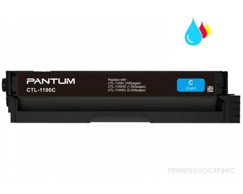 Заправка картриджа Pantum (CTL-1100X) CP1100/CM1100 Cyan (с чипом)